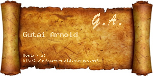 Gutai Arnold névjegykártya