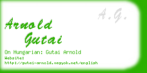 arnold gutai business card